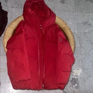 Zara Kids Red Puffer Jacket